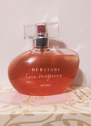 Пафюмерная вода avon herstory love inspires 50мл.