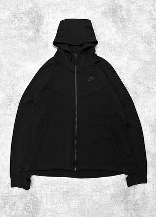 Кофта nike tech fleece black чорна