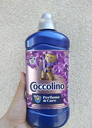 Кондиционер для белья coccolino purple orchid & blueberries 1275 мл 51 стирка