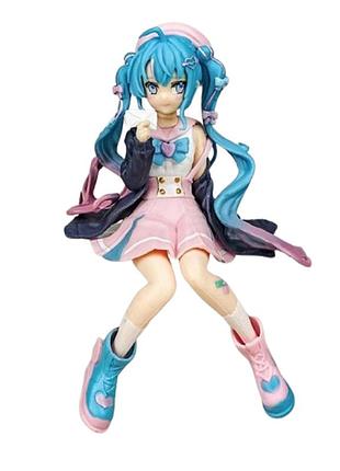Фигурка статуэтка аниме сидячая хацуне мику hatsune miku