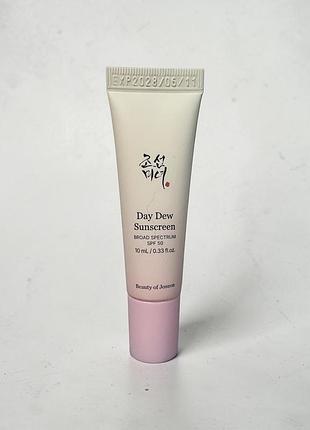 Сонцезахисний крем beauty of joseon day dew sunscreen lightweight spf 50, 10 мл