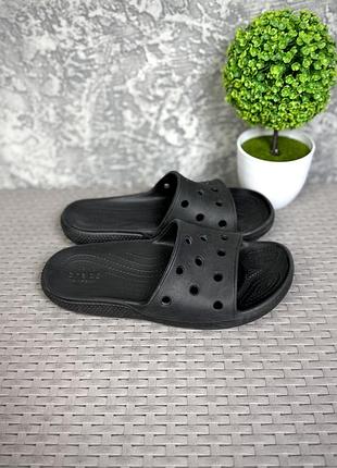 Crocs comfort шлепанцы тапочки m8 w10 40-41 размер черные