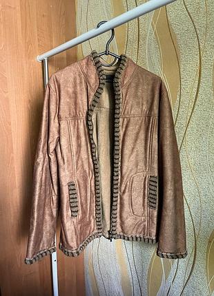 Дублянка jinwei fashion, розмір l (еко-замша / еко-хутро)