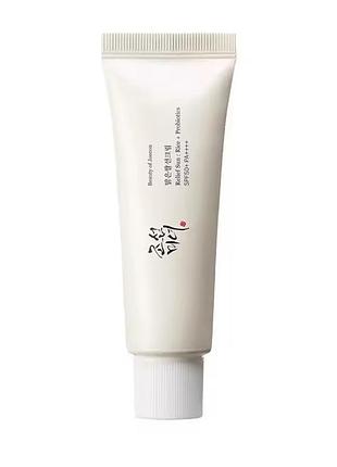 Сонцезахисний крем beauty of joseon relief sun aqua-fresh rice + b5, який забезпечує високий рівень захисту spf 50+ pa++++. новий/оригинал/запакований