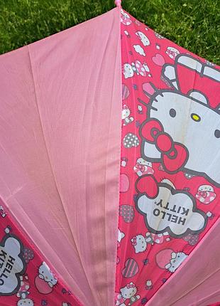 Детский зонт для девочки hello kitty 2