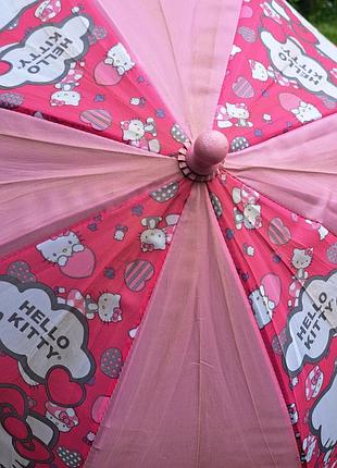 Детский зонт для девочки hello kitty 3