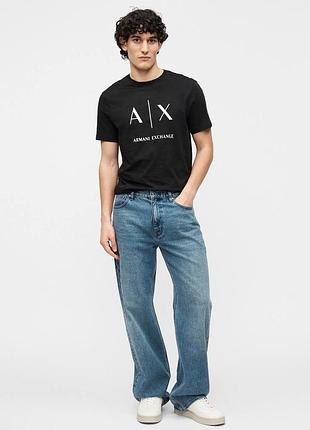 Чоловіча футболка armani в чорному кольорі