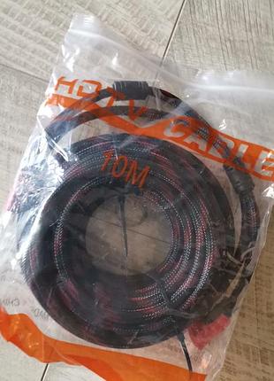 Кабель hdmi-hdmi  v.1.4 10 метров металл