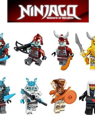 Набор фигурок ниндзяго спинджица 8 шт ninjago типа лего
