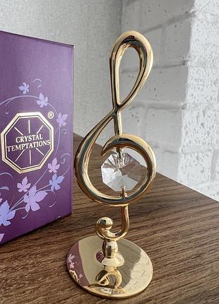 Фігурка з камінням swarovski музичний ключ 8 см 160995