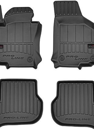 Автомобильные коврики в салон frogum 3d на volkswagen golf 5 03-08 фольксваген гольф черные