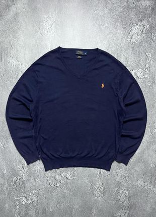Vintage винтажный лонгслив polo ralph lauren поло ральф лаурен big pony биг пони size xl размер хл