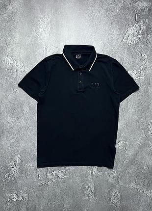 Vintage финтажная футболка поло emporio armani big logo биг лого old money олд мани size xl размер хл