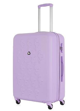 Дорожный чемодан semi line light violet 24" abs-пластик, 4 колеса, кодовый замок, расширительный клапан
