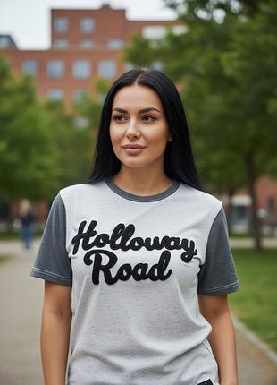 344.отменная меланжевая футболка модного бренда из крупнобритани river island, бур-во туречки