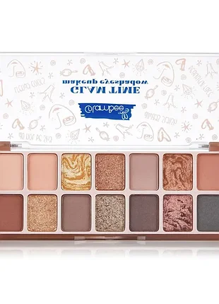 Палетка тіней для повік glambee glam time makeup eyeshadow 14 відтінків, 01