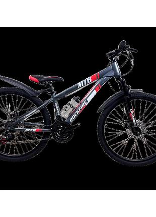 Crossbike велосипед crossbike rockfire 24" 11" сірий