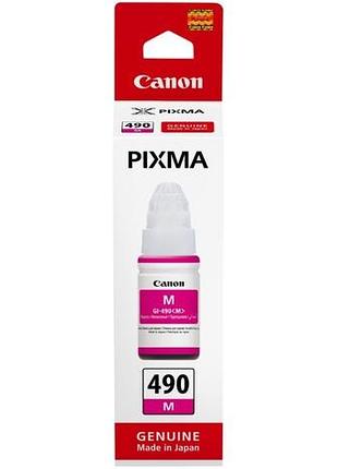 Контейнер з чорнилом canon gi-490 pixma g1400/g2400/g3400 magenta 70ml