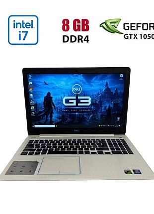 Ігровий ноутбук dell g3 3579 / 15.6" (1920x1080) ips / intel core i7-8750h (6 (12) ядра по 2.2 - 4.1 ghz) / 8 gb ddr4 / 120 gb ssd