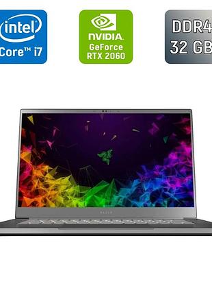 Игровой ноутбук б-класс razer blade 15 / 15.6" (1920x1080) ips / intel core i7-8750h (6 (12) ядер по 2.2 - 4.1 ghz) / 32 gb ddr4 /