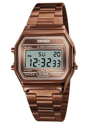Наручний годинник skmei 1123cg coffee gold