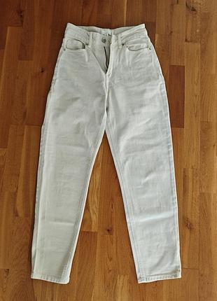 Коттоновые джинсы mom, h&amp;m