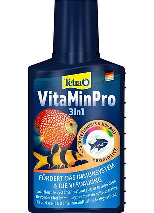 Засіб tetra vitaminpro 3in1 вітамінізований кондиціонер для акваріума 100 мл на 400 л