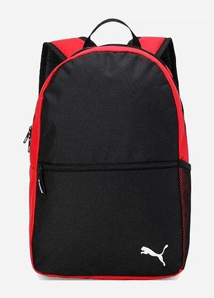 Рюкзак puma teamgoal backpack core 17l черно-красный унисекс 12x30x42см 090238-03 (ориджал)