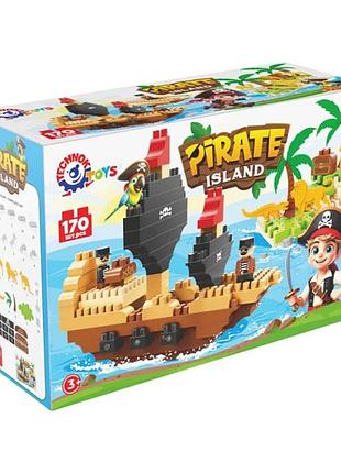 Дитячий розвиваючий конструктор "pirate island" 2642txk 170 деталей