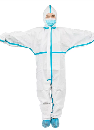 Одноразовый защитный комбинезон non-woven coverall r03402, 1 набор