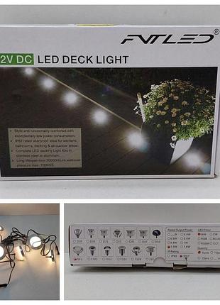 Світильники вуличні в підлогу або сходи fvtled 12v dc d61 (товар вживаний)