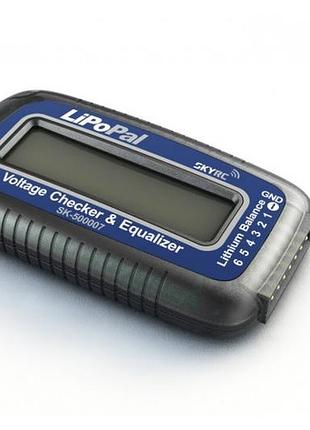 Тестер lipo батарей skyrc lipopal с функцией балансировки (sk-500007-01)