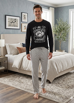 Пижама мужская лонгслив + штаны disney m (48/50), xl (56/58)