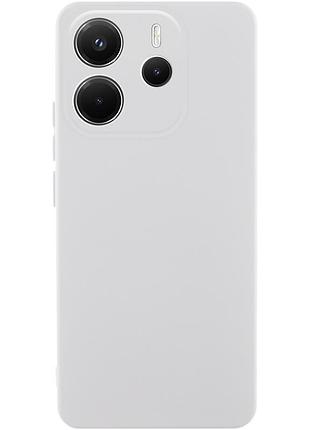 Чохол tpu getman liquid silk full camera для xiaomi redmi note 14 4g (europe version) білий / white