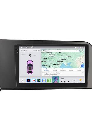Штатная магнитола lesko для hyundai elantra vii (cn7) 2020-н.в. экран 9" 4/64 qled carplay 4g wi-fi gps 360 prime