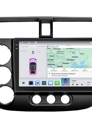 Штатная магнитола lesko для honda civic vii рестайлинг 2003-2006 экран 9" 4/64 qled carplay 4g wi-fi gps 360 prime