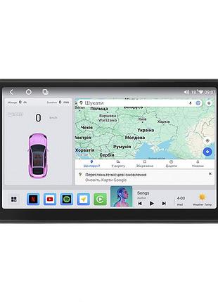 Штатная магнитола lesko для dodge caliber i рестайлинг 2009-2013 экран 9" 4/64 qled carplay 4g wi-fi gps 360 prime