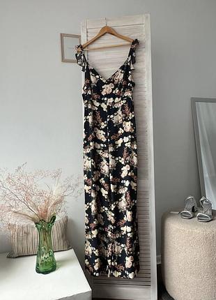 Комбинезон в цветочный принт штаны палаццо zara