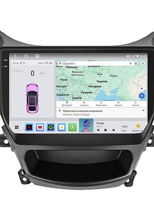 Штатная магнитола lesko для hyundai elantra v (md) рестайлинг ver 2 2013-2016 экран 9" 4/64 qled carplay 4g wi-fi gps 360 prime