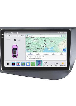 Штатная магнитола lesko для seat leon ii рестайлинг 2009-2012 экран 9" 4/64 qled carplay 4g wi-fi gps 360 prime