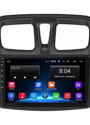 Штатная магнитола lesko для dacia sandero ii рестайлинг ver 3 2016-2020 экран 10" 2/32gb wi-fi gps base