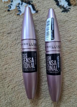 Туш для вій maybelline new york lash sensational intense black