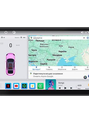 Штатная магнитола lesko для volkswagen polo iv рестайлинг ver. 2 2005-2009 экран 9" 4/64 qled carplay 4g wi-fi gps 360 prime