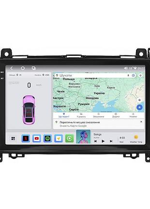 Штатна магнітола lesko для mercedes-benz viano i (w639) рестайлінг 2010-2014 екран 9" 4/64 qled carplay 4g wi-fi gps 360 prime