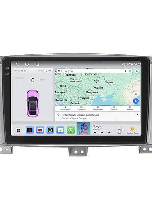 Штатна магнітола lesko для toyota land cruiser 100 series рестайлінг 1 2002-2005 екран 9" 4/64 qled carplay 4g wi-fi gps 360