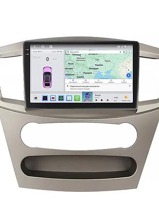 Штатна магнітола lesko для mitsubishi galant ix рестайлінг 2006-2008 екран 9" 4/64 qled carplay 4g wi-fi gps 360 prime