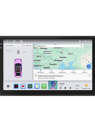 Штатна магнітола lesko для chrysler voyager v рестайлінг 2011-2016 екран 9" 4/64 qled carplay 4g wi-fi gps 360 prime