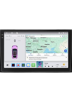 Штатна магнітола lesko для fiat sedici 2005-2014 екран 9" 4/64 qled carplay 4g wi-fi gps 360 prime