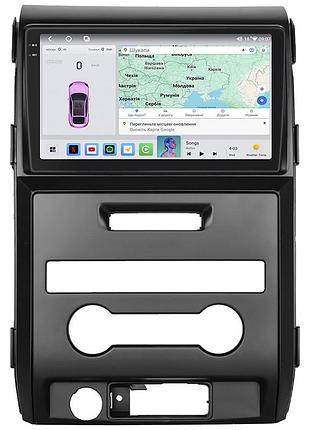 Штатна магнітола lesko для ford f-150 google auto ac 2008-2014 екран 9" 4/64 qled carplay 4g wi-fi gps 360 prime