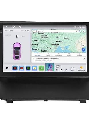 Штатна магнітола lesko для ford fiesta mk6 рестайлінг 2012-2019 екран 9" 4/64 qled carplay 4g wi-fi gps 360 prime